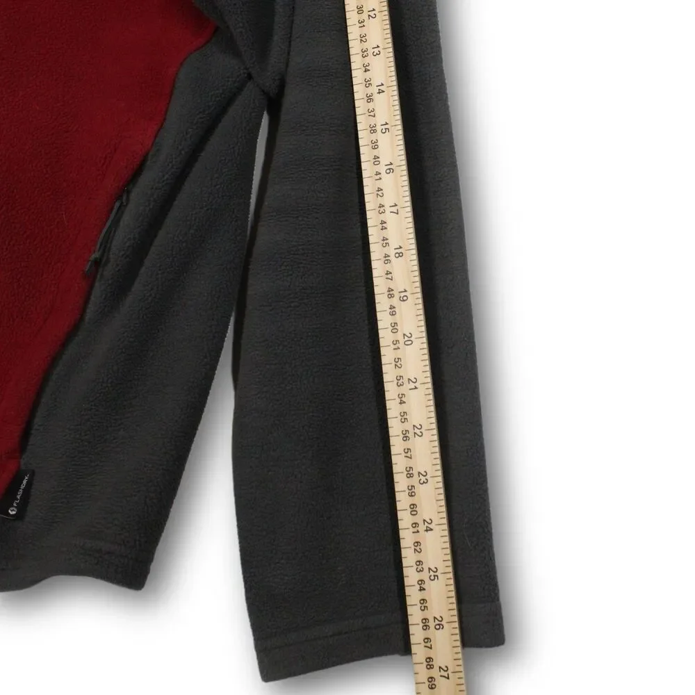 The North Face Khumbu Fleece Jacket Men's XL Red Gray Full Zip